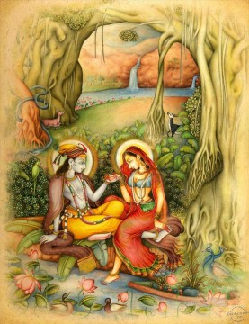 ラダ・クリシュナ Painting - ラダ・クリシュナ 30 ヒンドゥー教